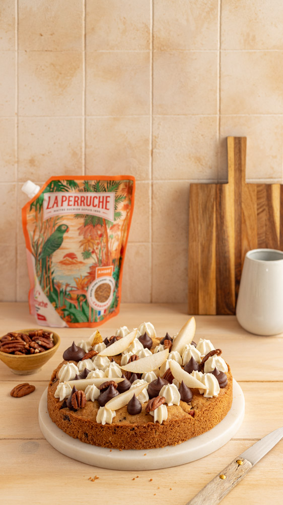 Sablés chocolat, poire, pécan - photo marque agroalimentaire