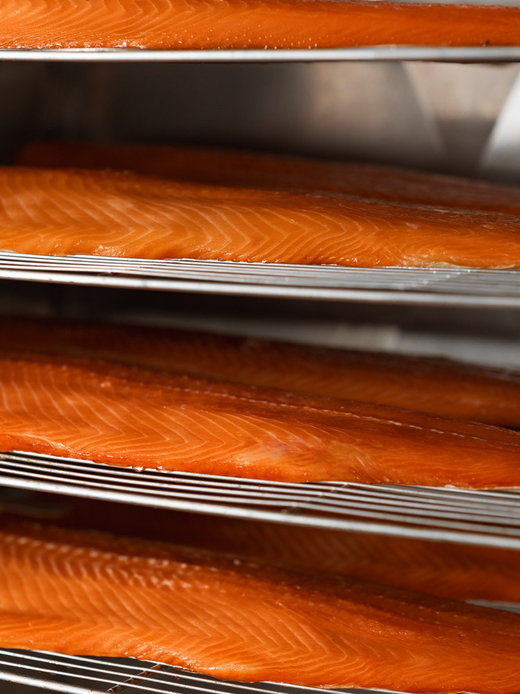 Photographie de reportage lyon traiteur - saumon fumé label rouge