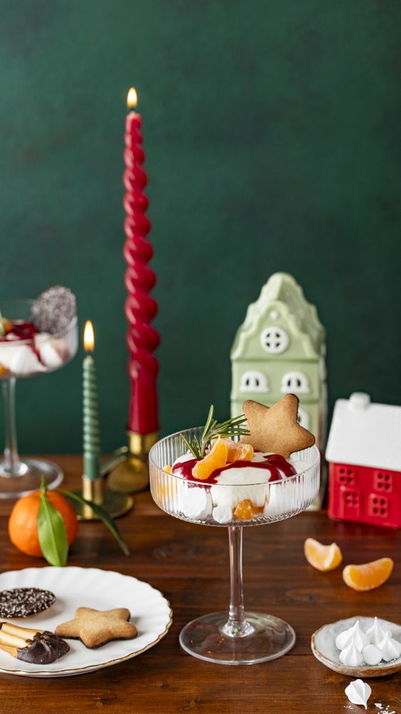 Delacre - creation de contenus marques agroalimentaire - recette de Noel - pavlova fruits rouges