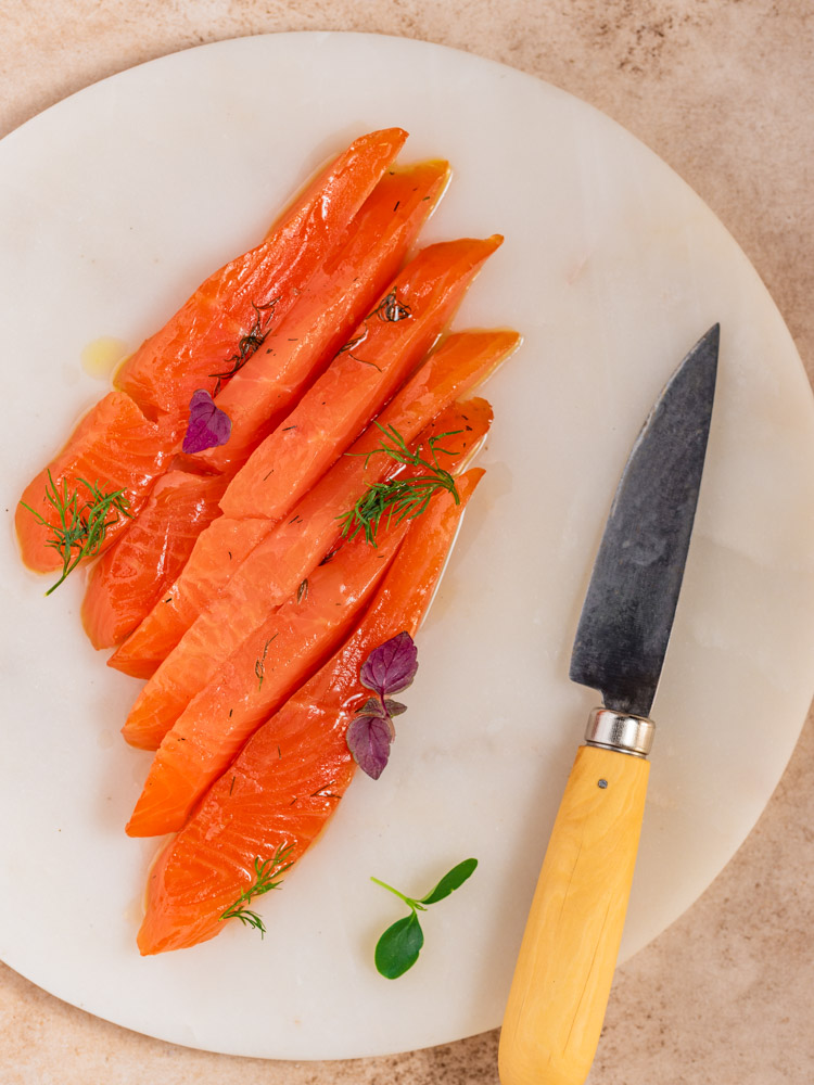 Saumon fumé - photographie culinaire - reportage restaurant