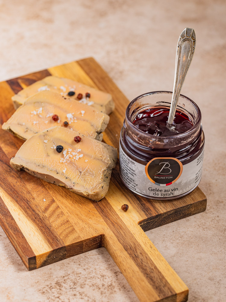 Foie gras - gelée au vin - photographie de restaurant - reportage traiteur lyon