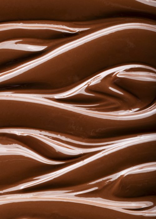 Photo chocolat fondu, brillant - photographie macro - texture